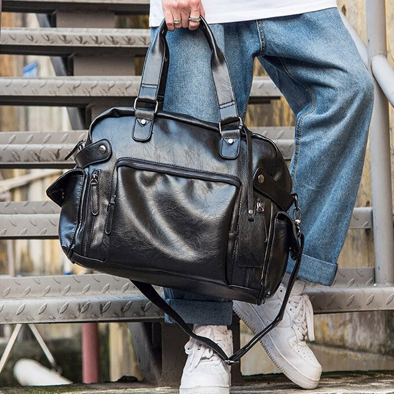 Leather Handbag / Men Messenger Bag Men's Travel Bags / Laptop Briefcase Bag - HARD'N'HEAVY