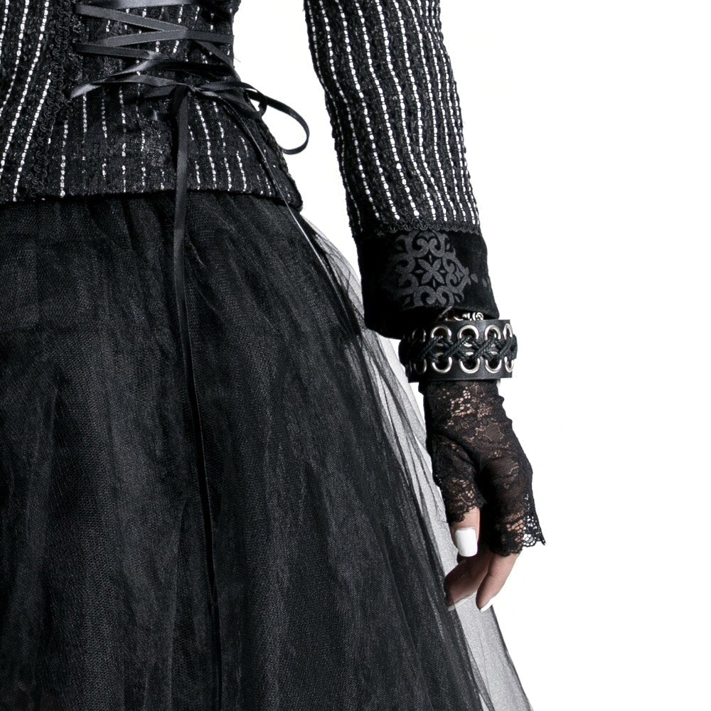 Lolita Gothic Cosplay Accessries / Female Lace Black Gloves in Retro Style - HARD'N'HEAVY