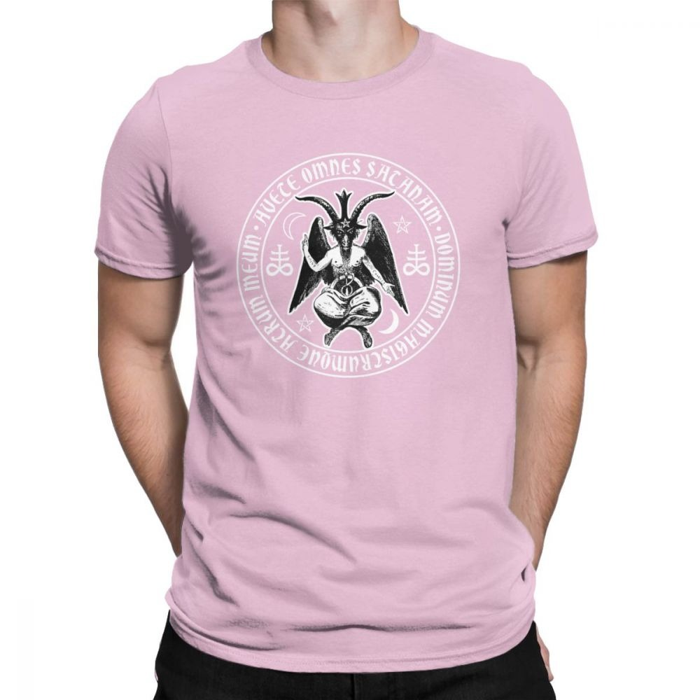 Lucifer Symbol Print T-Shirt / Alternative Style Cotton T-Shirt for Men - HARD'N'HEAVY