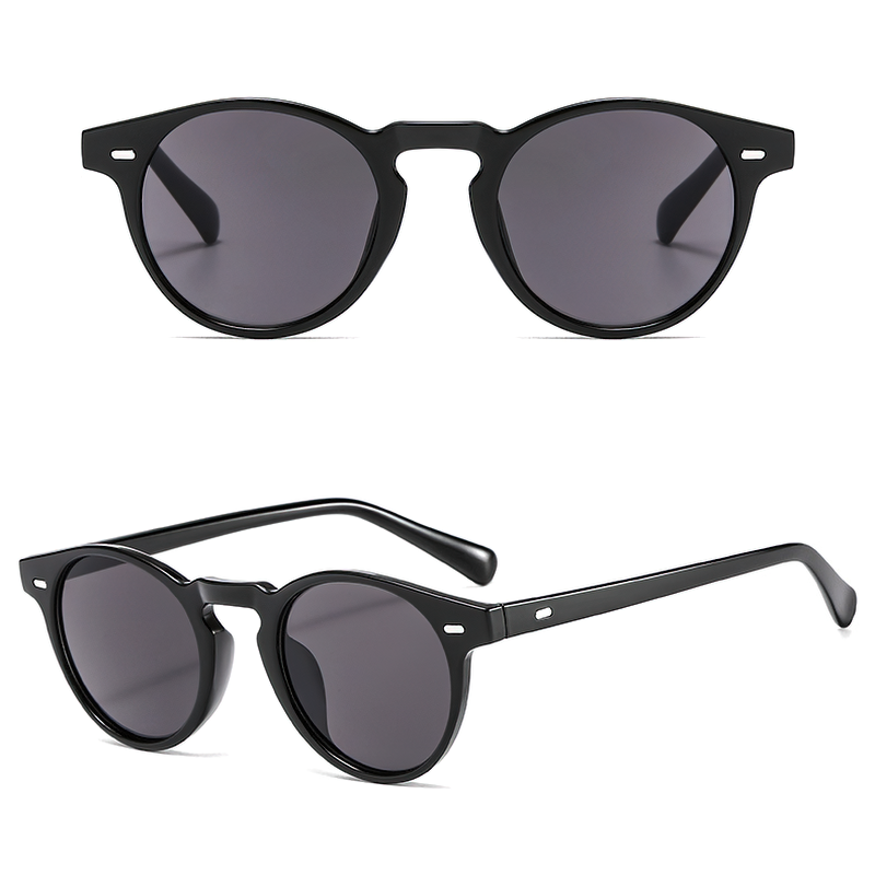 Trendy unisex luxury designer sunglasses for men and women in stylish black, perfect for any casual outfit.