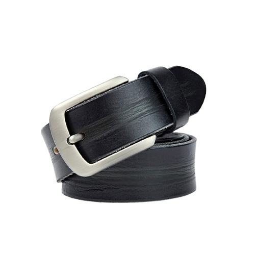 Cinturón de cuero de lujo para hombre / Cinturones casuales para jeans / Accesorios masculinos vintage