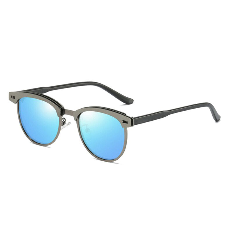 Luxury Metal Polarized Sunglasses for Men and Women / Small Round Driving Sunglasses Fashion - HARD'N'HEAVY