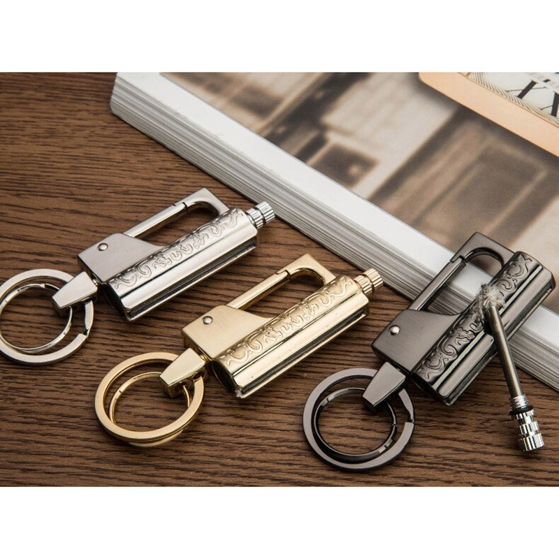 Luxury Multifunction Keychain Lighter / Waterproof Stainless steel Kerosene Lighters - HARD'N'HEAVY