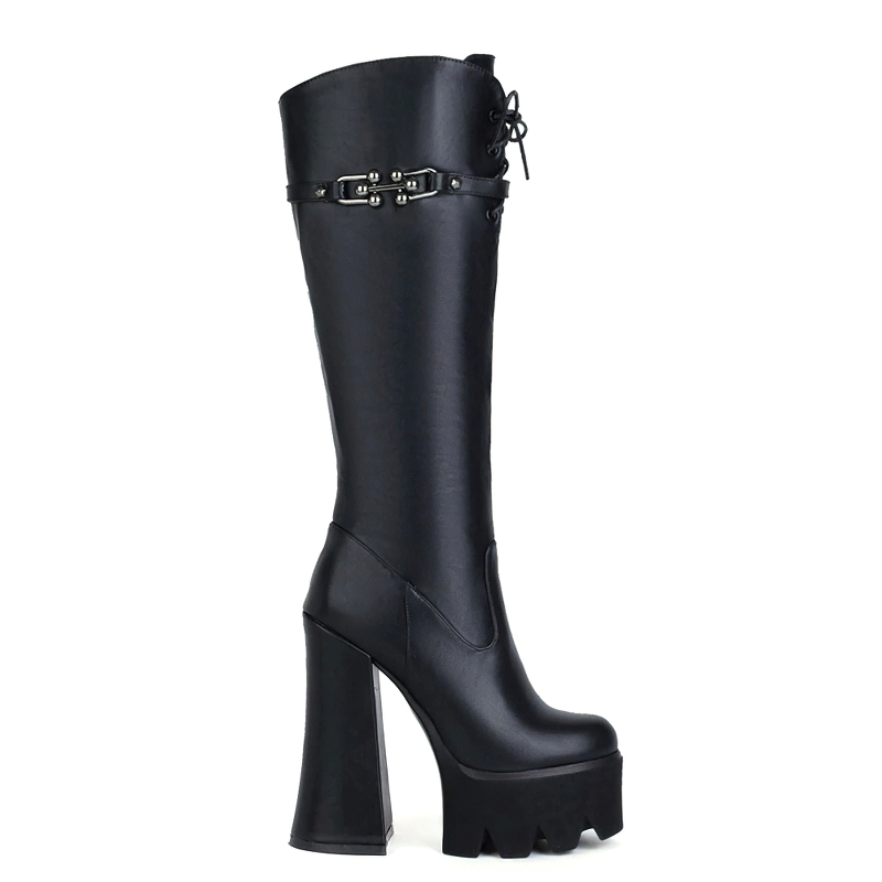 Luxury Platform Of High Heels For Women / Female Fashion Gothic Boots / Casual Footwear - HARD'N'HEAVY