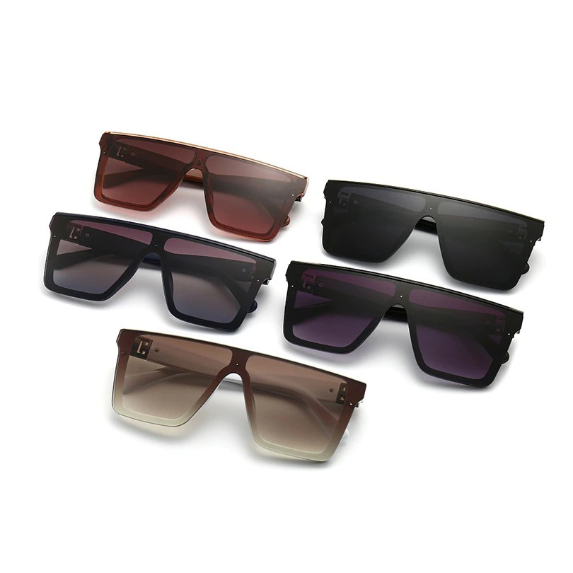 Stylish oversized square vintage sunglasses in various colors with resin frames for a luxury look.