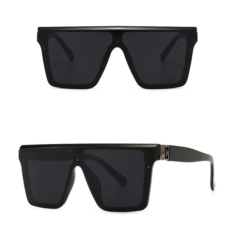 Oversized square vintage sunglasses with a resin frame, giving stylish flair to any accessory collection.
