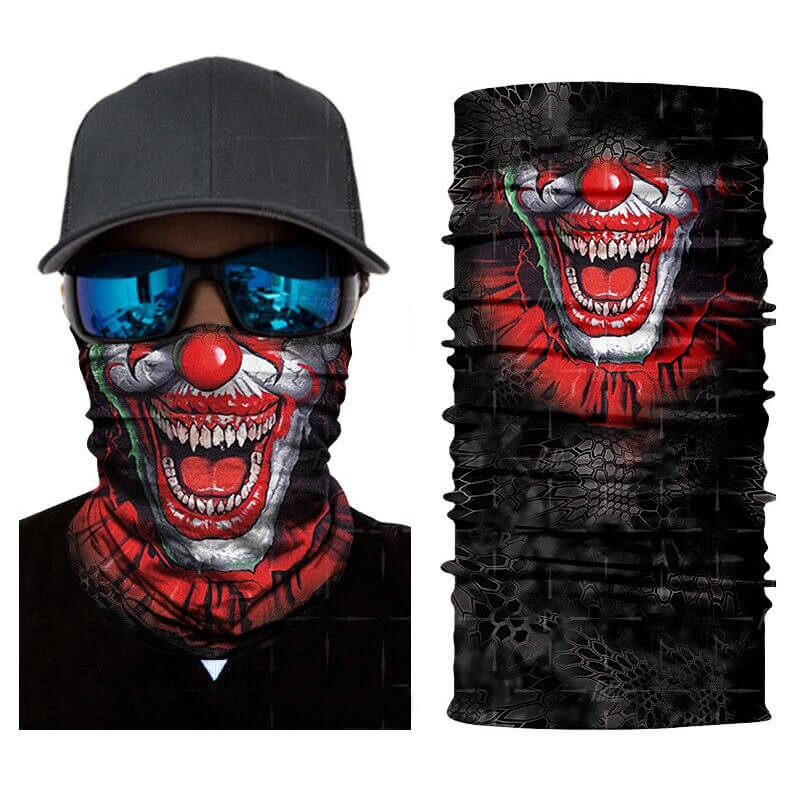 Magic Scarf-Balaclava for Neck / Ghost Skull Face Cover / Biker Bandanas Headwear #11 - HARD'N'HEAVY