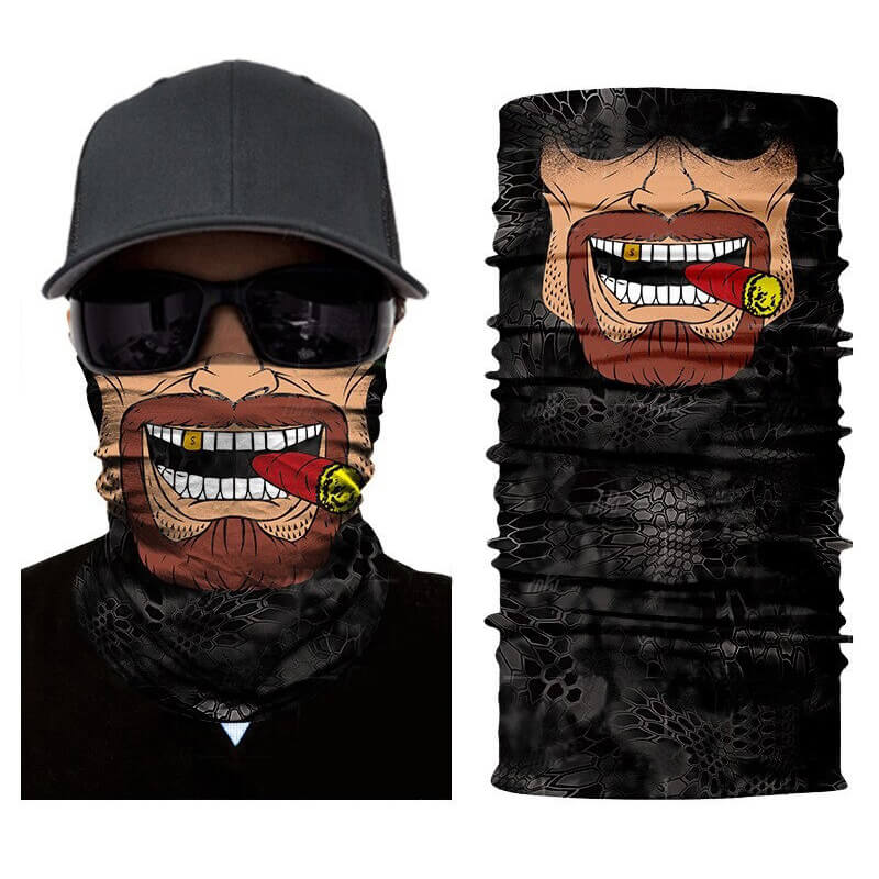 Magic Scarf-Balaclava for Neck / Ghost Skull Face Cover / Biker Bandanas Headwear #17 - HARD'N'HEAVY
