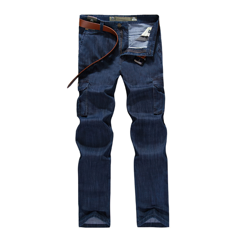 Men Cargo Jeans / Casual Military Multi-pocket Trousers / Grunge Outfits - HARD'N'HEAVY