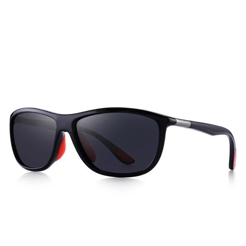 Men's HD polarized sunglasses with anti-reflective lenses, ideal for fishing and outdoor sports. Stylish and versatile design.