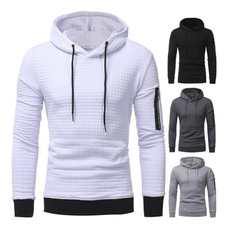 Men's Long Sleeve Hoodie / Hooded Sweatshirts in Four Color Options / Aesthetic Outfits for Men