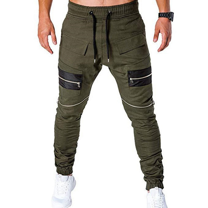 Men's Casual Pants Multi Zippers / Cotton Trousers for Men / Spring and Autumn Alternative Clothing - HARD'N'HEAVY