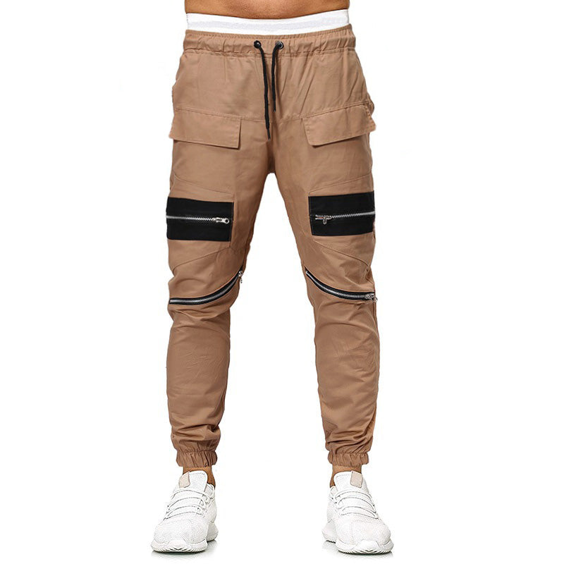 Men's Casual Pants Multi Zippers / Cotton Trousers for Men / Spring and Autumn Alternative Clothing - HARD'N'HEAVY