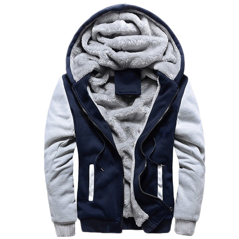 Men's Fashion Brand Sweatshirts / Winter Zipper Thicken Hoodies Sweatshirt - HARD'N'HEAVY