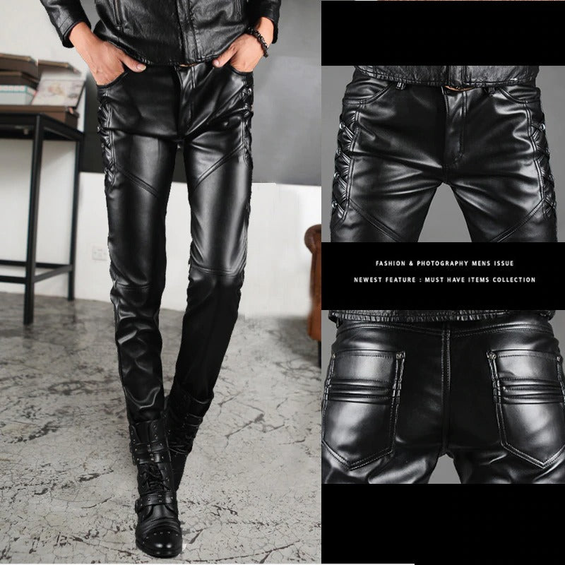 Men's Faux Leather Pants