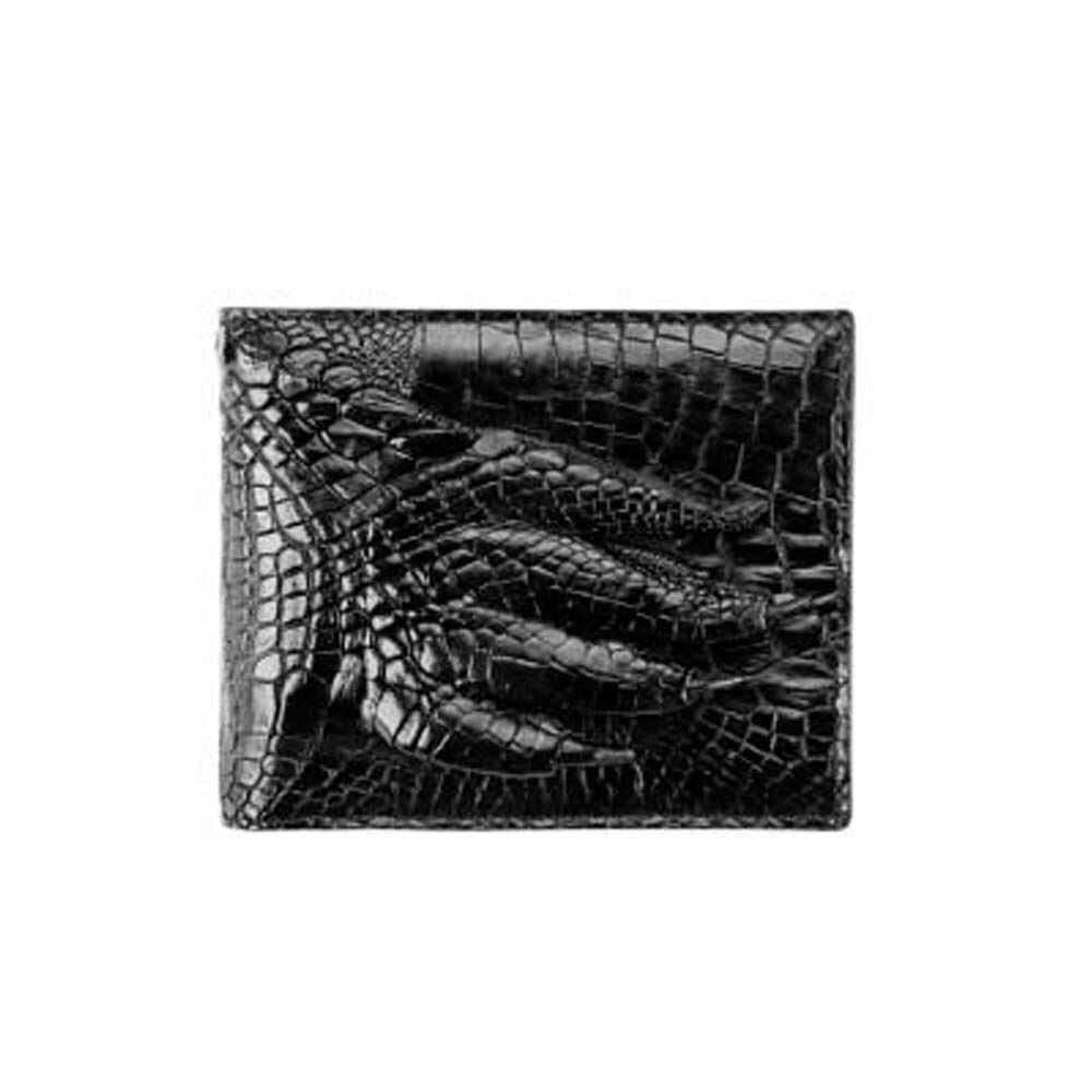 Men's Genuine Crocodie Leather Wallet / Luxury Short Purse for Money and Cards - HARD'N'HEAVY