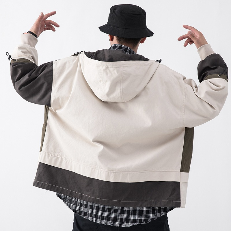 Men's Alternative Style Jacket with Multi Pocket / Loose Cotton Jacket / Fancy Streetwear - HARD'N'HEAVY
