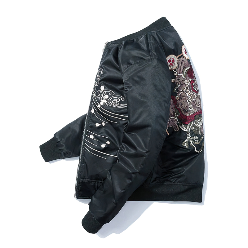 Men's Jackets With Stylish Embroidery / Casual Rock-Style Streetwear - HARD'N'HEAVY