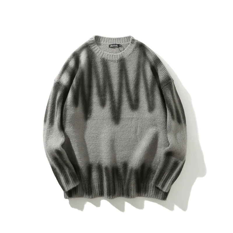 Men's Long Knitted Sweaters / Casual Oversized Clothing in Punk Style - HARD'N'HEAVY