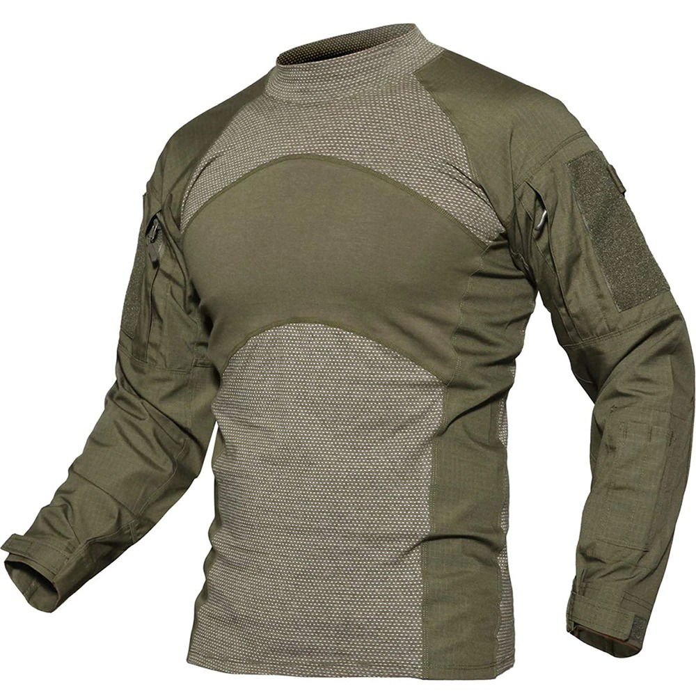 Men's Military Tactical Camouflage Long Sleeve Sweatshirt / Army Breathable Hunting Men Clothes - HARD'N'HEAVY
