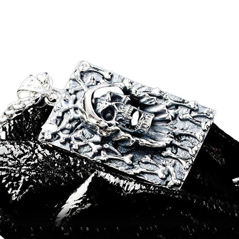 Men's Rock Style Sterling Silver Pendant / Accessories Devil Skull / Alternative Fashion - HARD'N'HEAVY