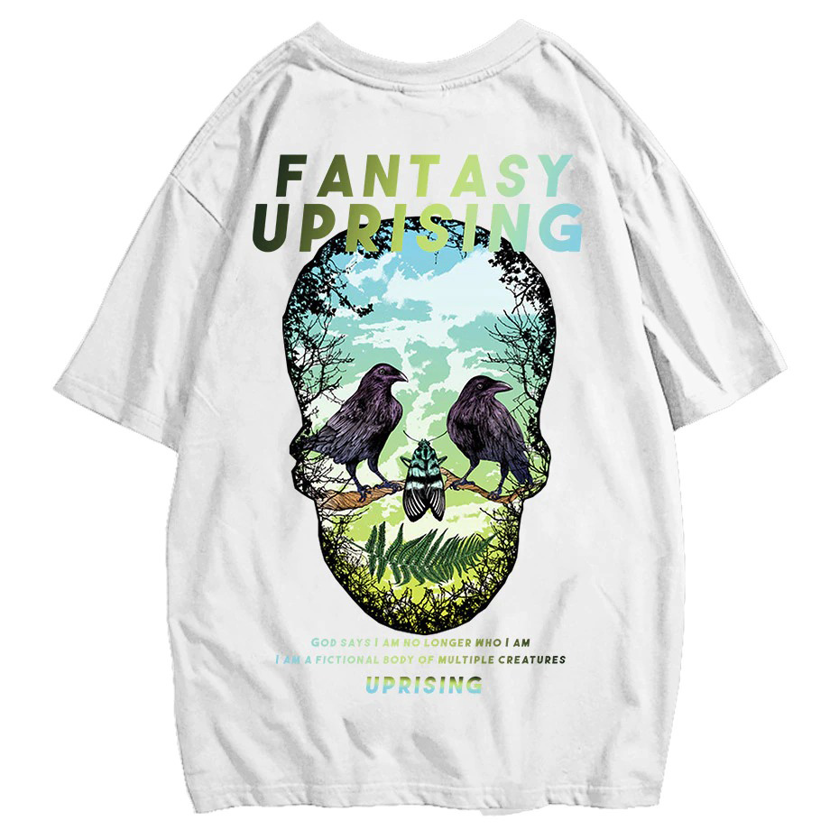 Men's T-Shirt with Fashion Skull Print / Cool Gothic Short Sleeve T-Shirt - HARD'N'HEAVY