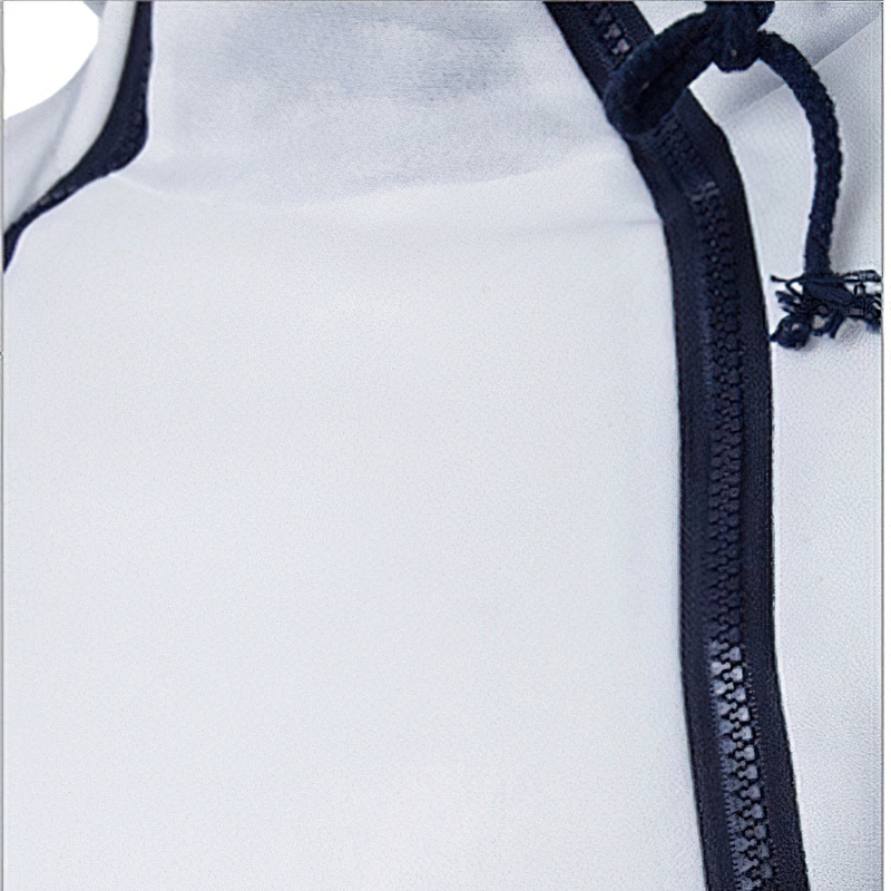 Close-up of a men's zipper hoodie showcasing the stylish design and quality fastening, perfect for casual wear.