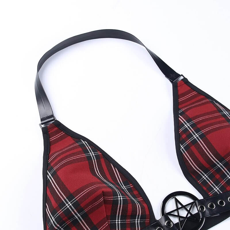 Mesh Goth See-Through Long Sleeves Top with Pentagram / Grunge Style Women's Clothing - HARD'N'HEAVY