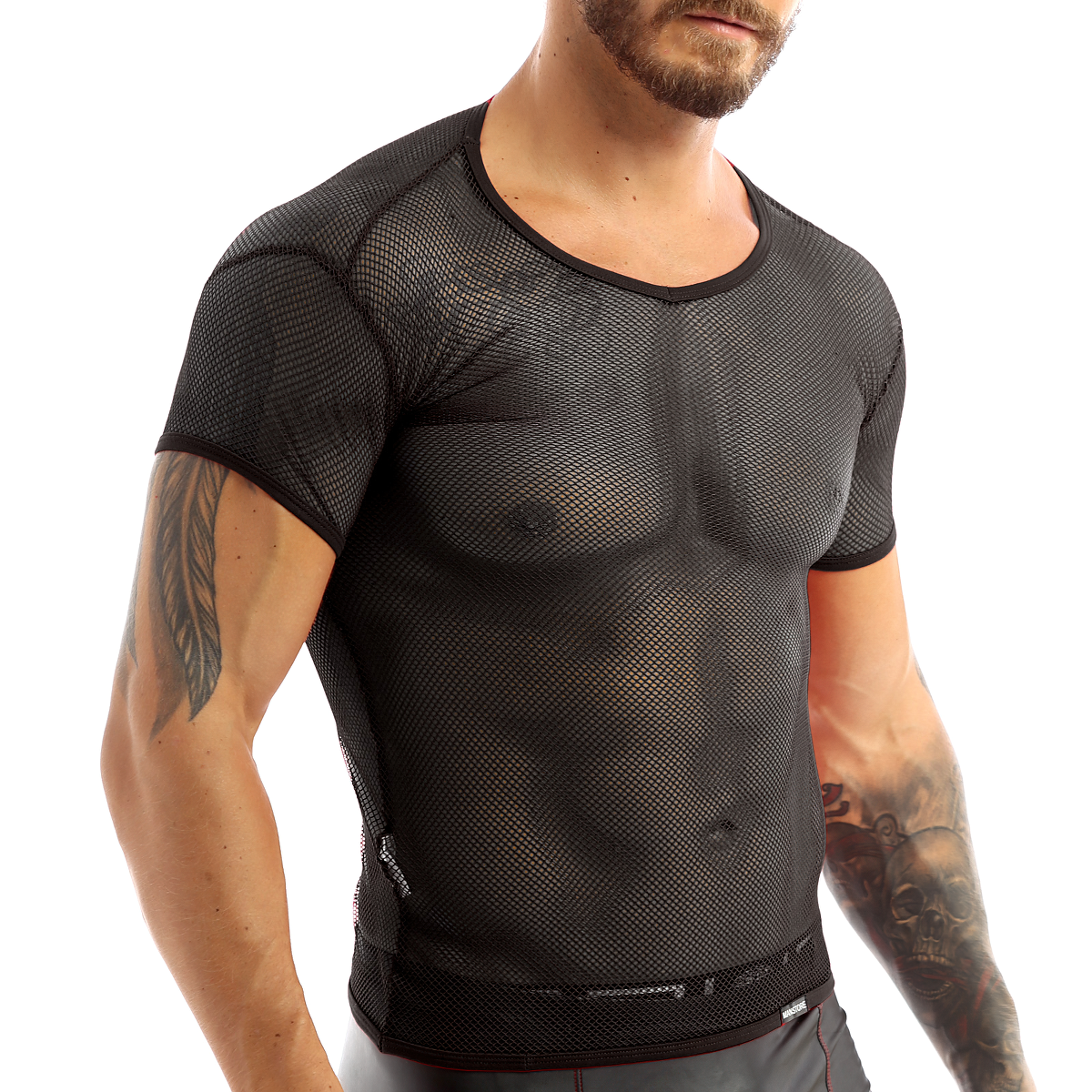 Mesh Top See Through Fishnet Vest T-Shirt / Breathable Top for Men in Alternative Style - HARD'N'HEAVY