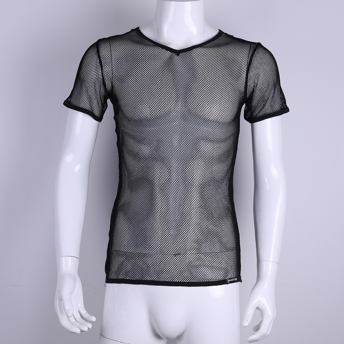 Mesh Top See Through Fishnet Vest T-Shirt / Breathable Top for Men in Alternative Style - HARD'N'HEAVY