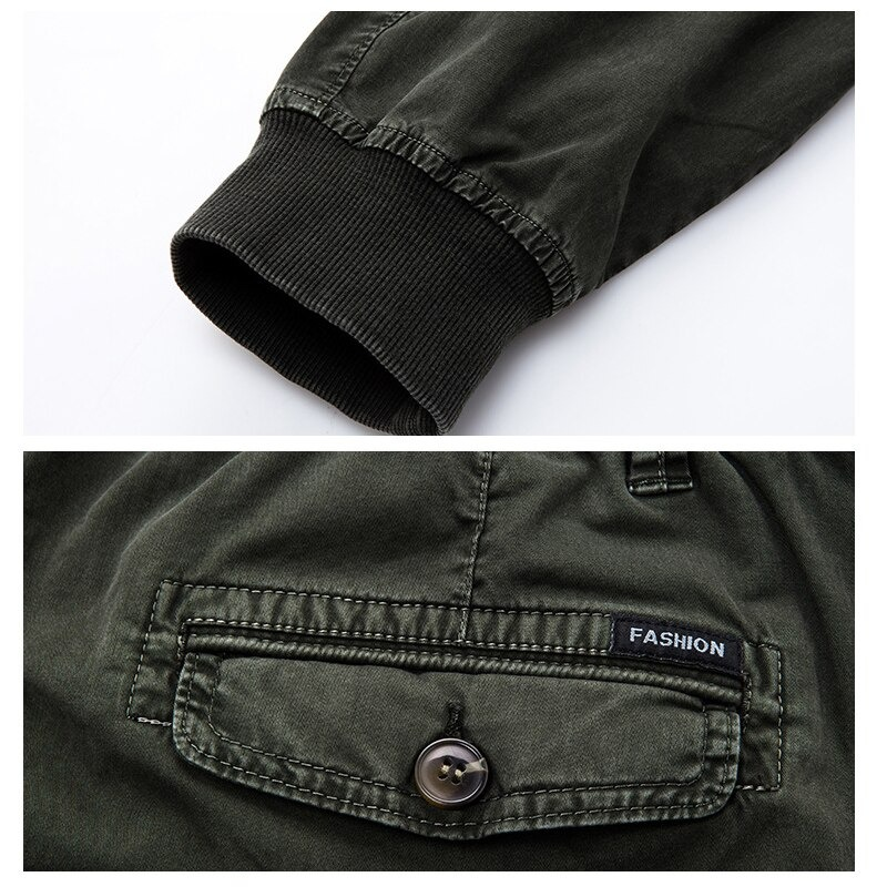 Military Male Jogger Pants With Pockets / Cool Casual Elastic Waist Cargo Pants for Men - HARD'N'HEAVY