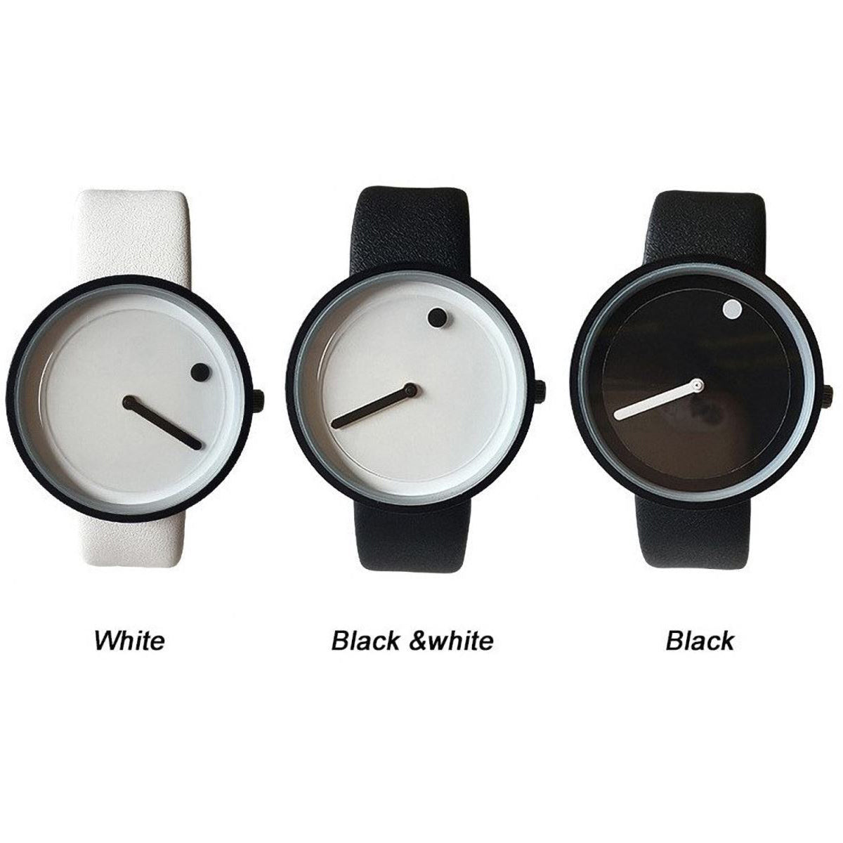 CLEARANCE / Minimalist Style Creative Wristwatches / Black & White Quartz Fashion - HARD'N'HEAVY