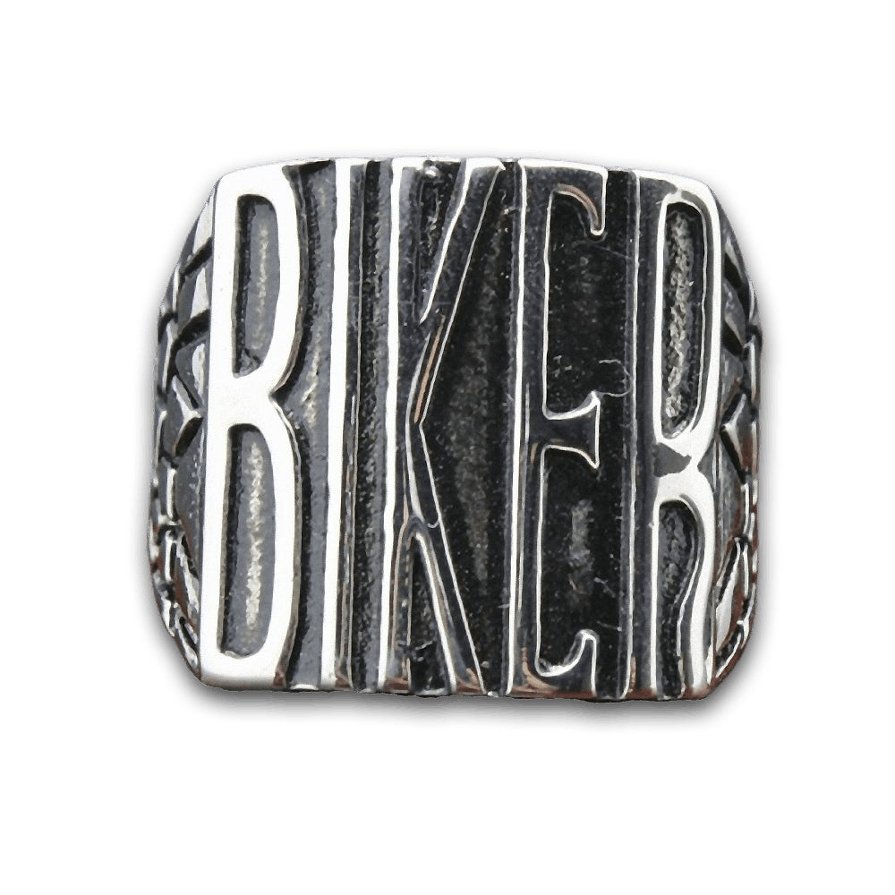 Motorcycle Road Trip Biker Ring / Stainless Steel Silver Color Jewelry - HARD'N'HEAVY