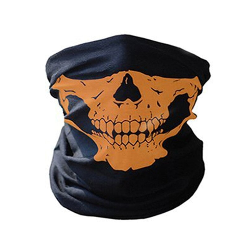 Skull design windproof balaclava mask, perfect for motorcycle and outdoor sports, stylish and protective gear.