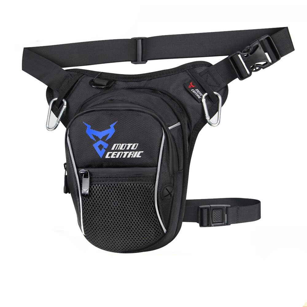 Stylish waterproof motorcycle waist bag for men and women, featuring adjustable straps and a sleek design.