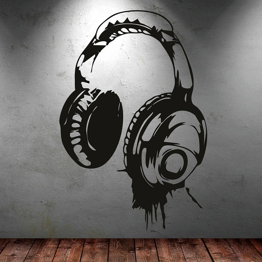 Music DJ Wall Stickers Art Design / Wall Decal Available In Different Colors - HARD'N'HEAVY