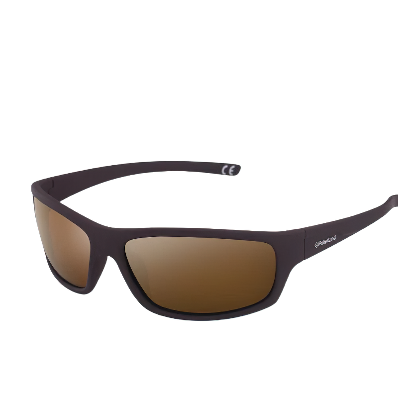 Classic polarized fashion sunglasses in dark brown, perfect for travel and casual occasions. Fits all face shapes!