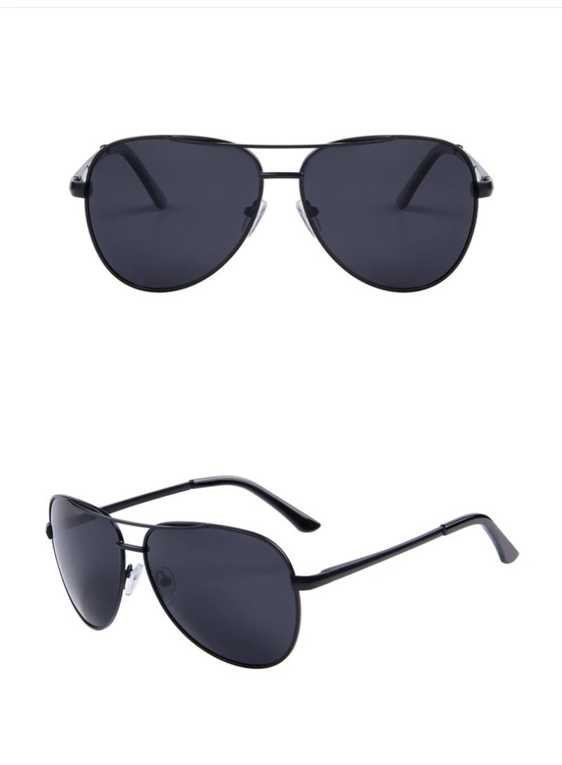 Polarized sunglasses with 100% UV400 protection and stylish design for drivers and bikers.