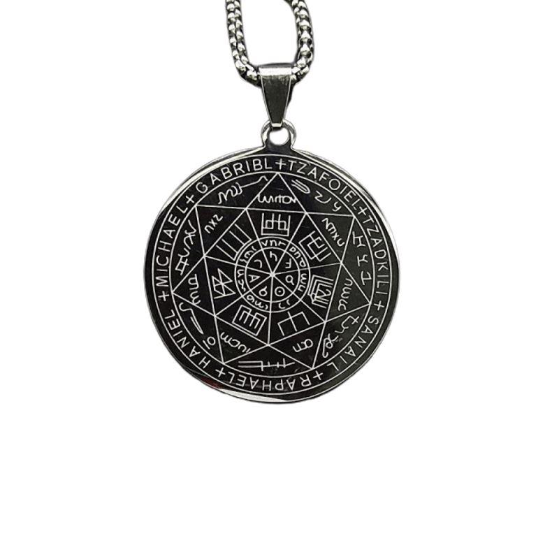 Pentagram Witchcraft Stainless Steel Choker Necklaces / Alternative Fashion Chain Jewelry - HARD'N'HEAVY