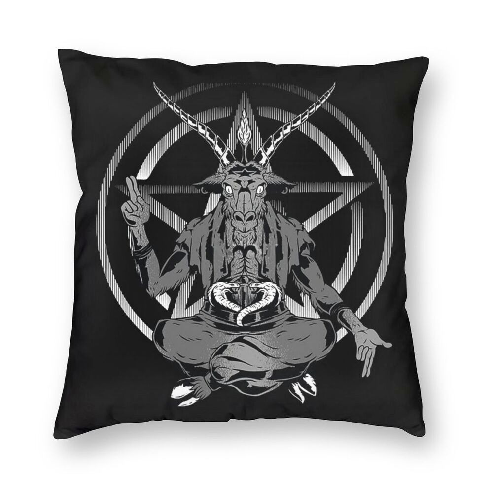 Pillowcover with print Satanic Goat / Decoration Pillow for Sofa with Double-sided Printing #2 - HARD'N'HEAVY