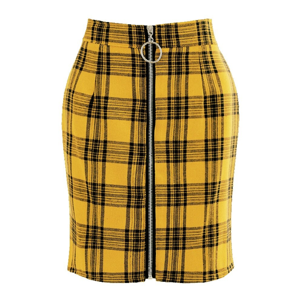 Plaid Print Bodycon Women's Skirt / Women's Sexy High Waist Skirt - HARD'N'HEAVY