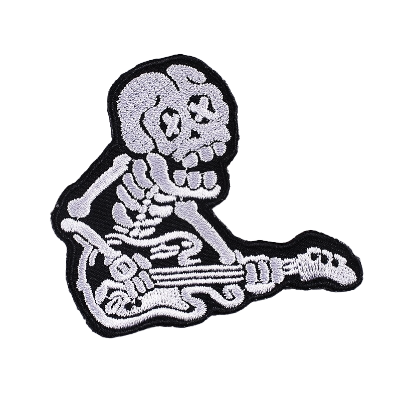 Play on Bass Print Fusible Patch On Clothes / Unisex Rave Outfits Accessory For Jackets and Bags - HARD'N'HEAVY