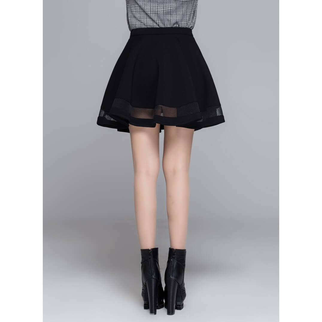 Pleated skirt for Rock Chick / Goth women skirts / Aesthetic Outfits - HARD'N'HEAVY