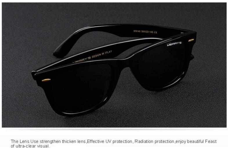 Classic retro polarized sunglasses with 100% UV protection, perfect for summer rock and gothic outfits.