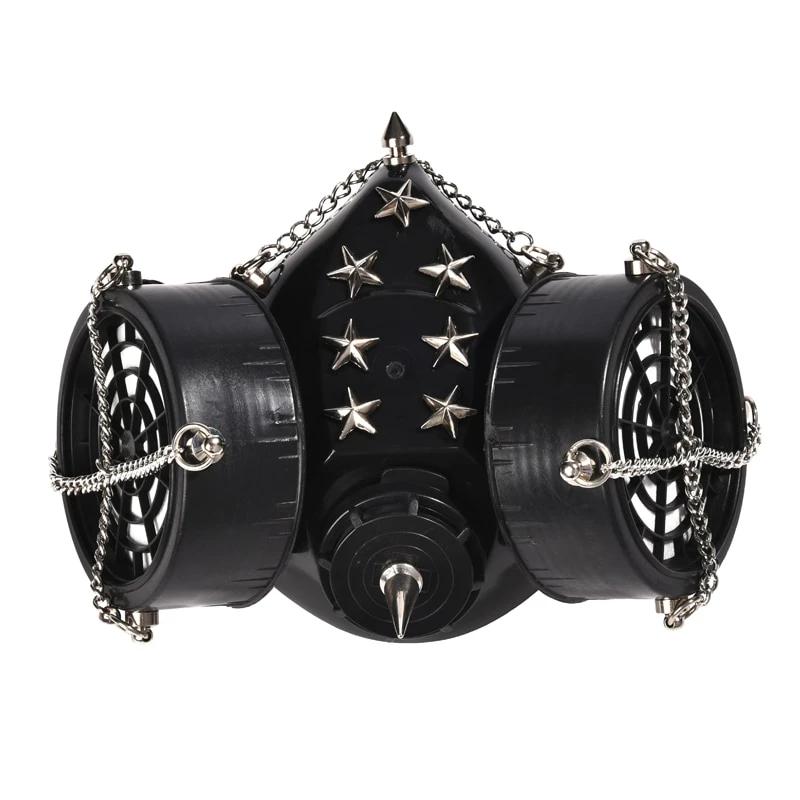 Vintage Steampunk Mask with Glasses for Men and Women / Cosplay Halloween Costume with Rivets - HARD'N'HEAVY
