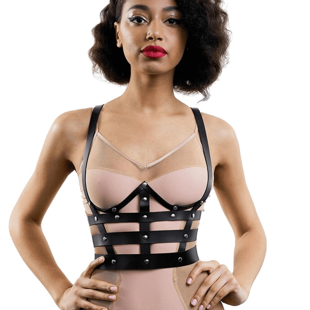 PU Leather Chest Harness - Sexy Goth Suspenders PU Leather Chest Harness - Sexy Goth Suspenders