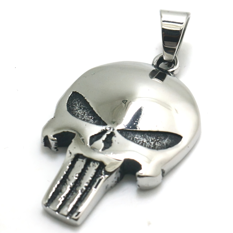 Punisher Skull Pendant / Terminator Skull Head Accessories /Unisex Rock Style Jewelry - HARD'N'HEAVY