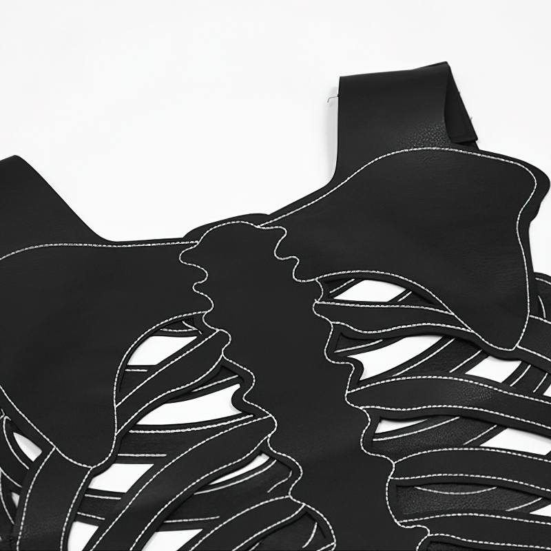 Punk Adjustable Skeleton Vest for Men and Women / Gothic Fashion Creativity Vest