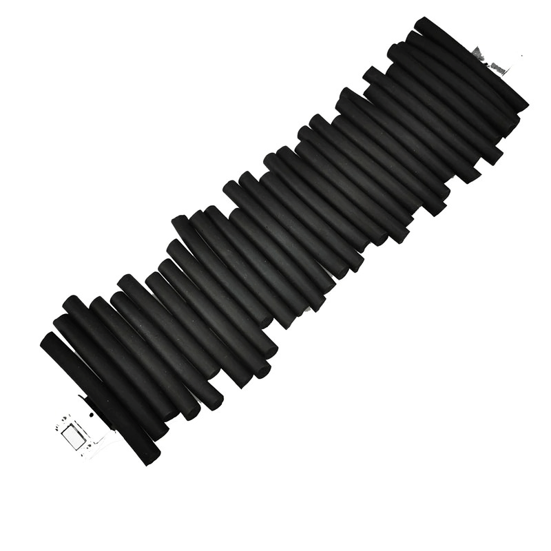 Handmade punk black wide silicone bracelet, perfect for modern rock style outfits.