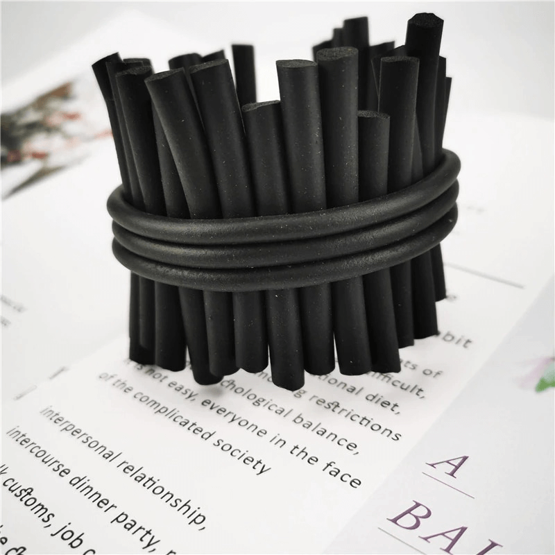 Handmade black rubber punk bracelet showcasing trendy design, perfect for completing your rock style outfits.